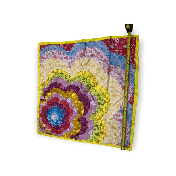 Expo 2014 Colourful Square Silk Scarf - Picture 4 of 17